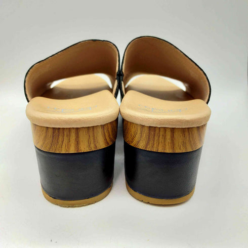 ダンスコ dansko MACI SANDAL Black Full Grain Leather マシ サンダル  ヒール ウェッジソールサンダル レディース EUR:38
